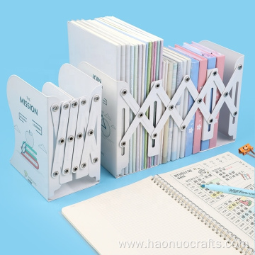 Retractable fixed book iron folding book storage bookshelf